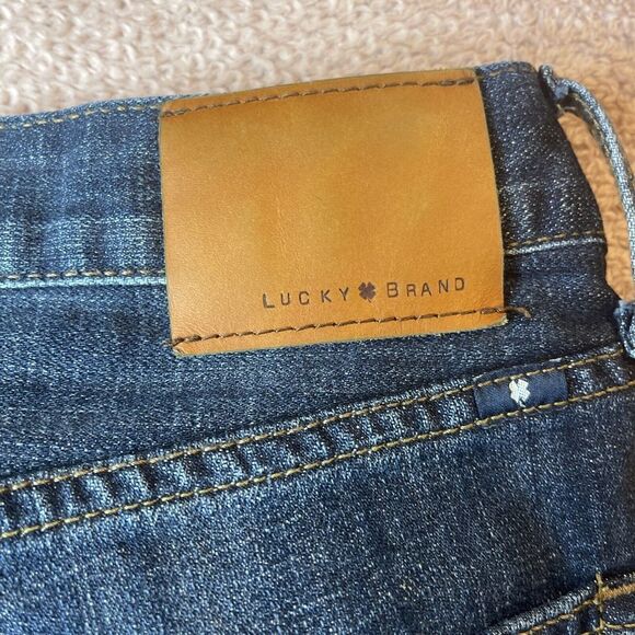 Lucky Brand LA 221 Original Straight Jeans Men's Size 36 x 32 Dark Wash #30 - Picture 6 of 7